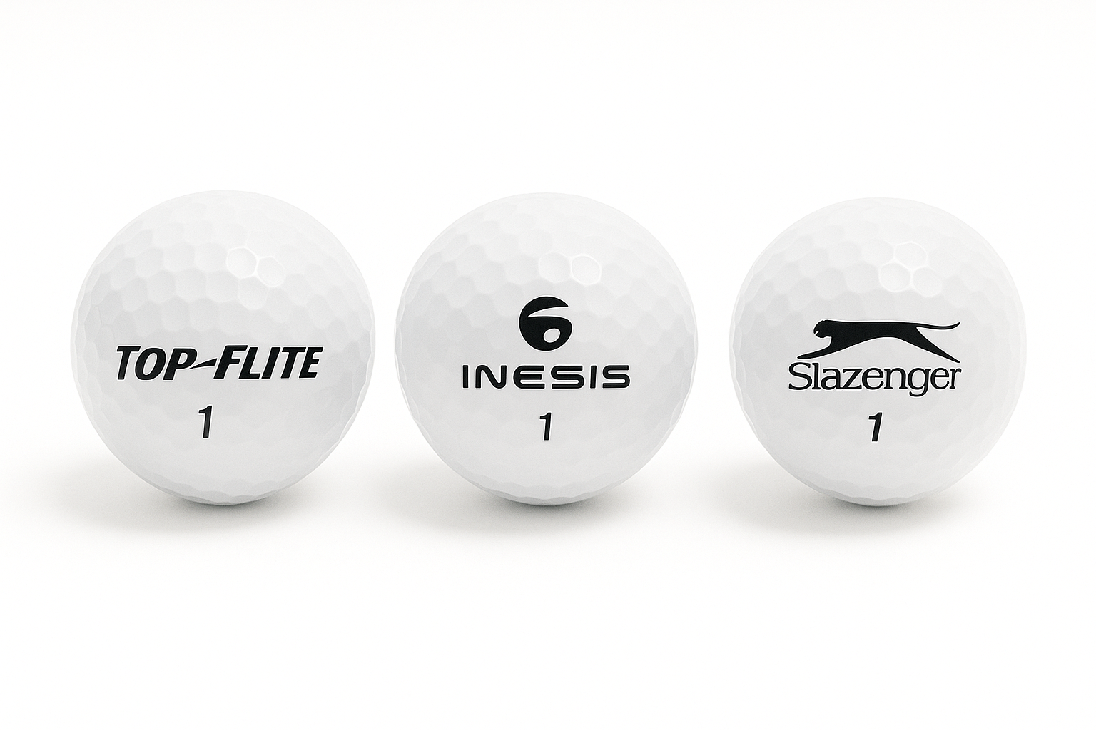 Gebruikte golfballen mix top flight inesis slazenger Dunlop 