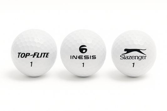 Gebruikte golfballen mix top flight inesis slazenger Dunlop 